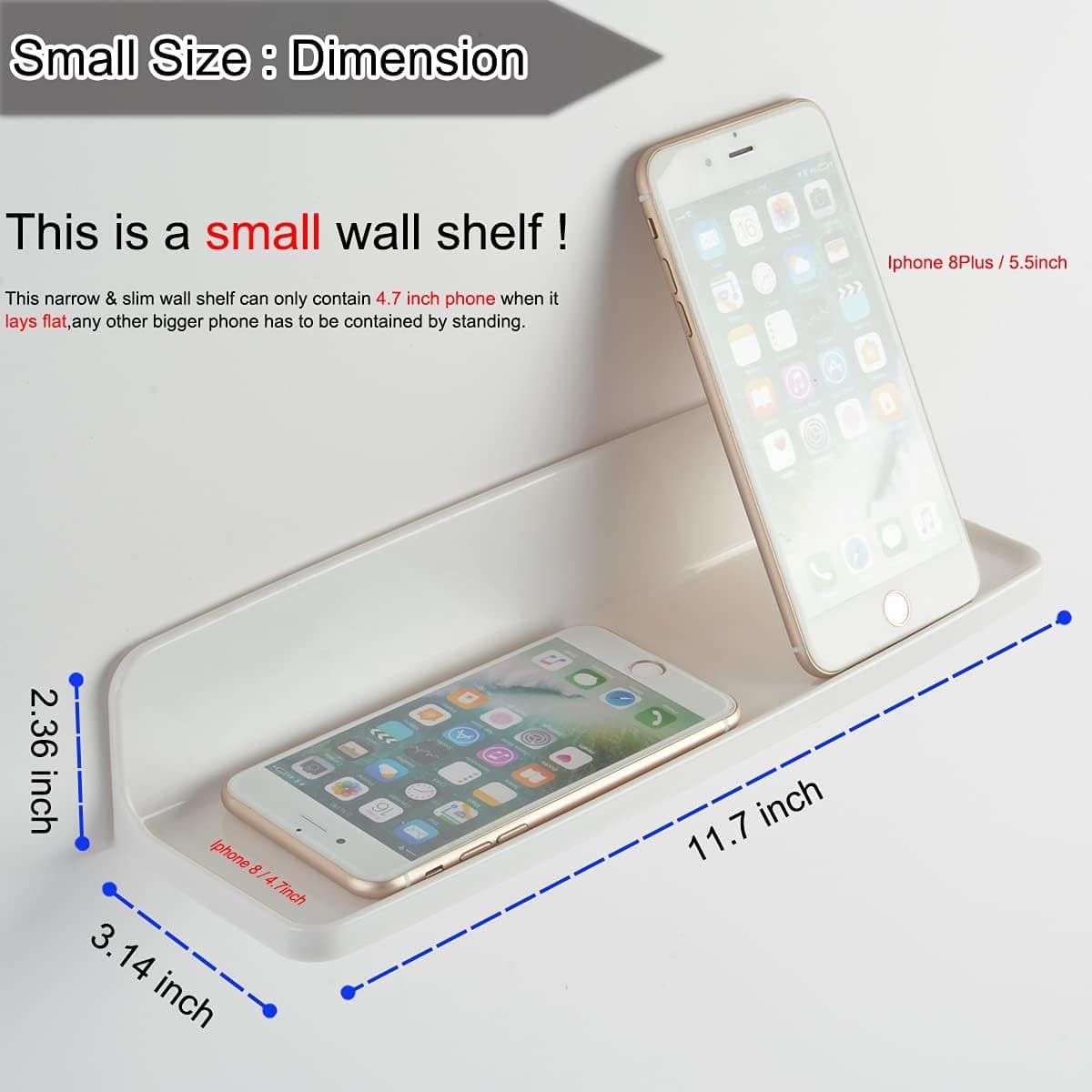 stick-on floating shelf — photo 2 of 4