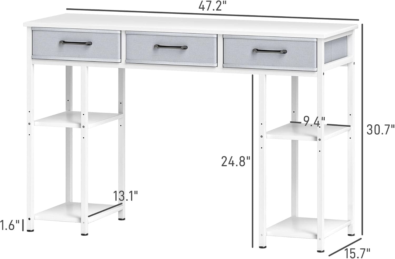 computer desk with drawers — photo 3 of 3