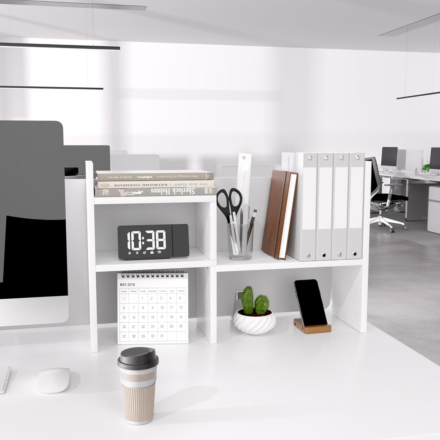 adjustable desk shelf organizer — photo 3 of 4