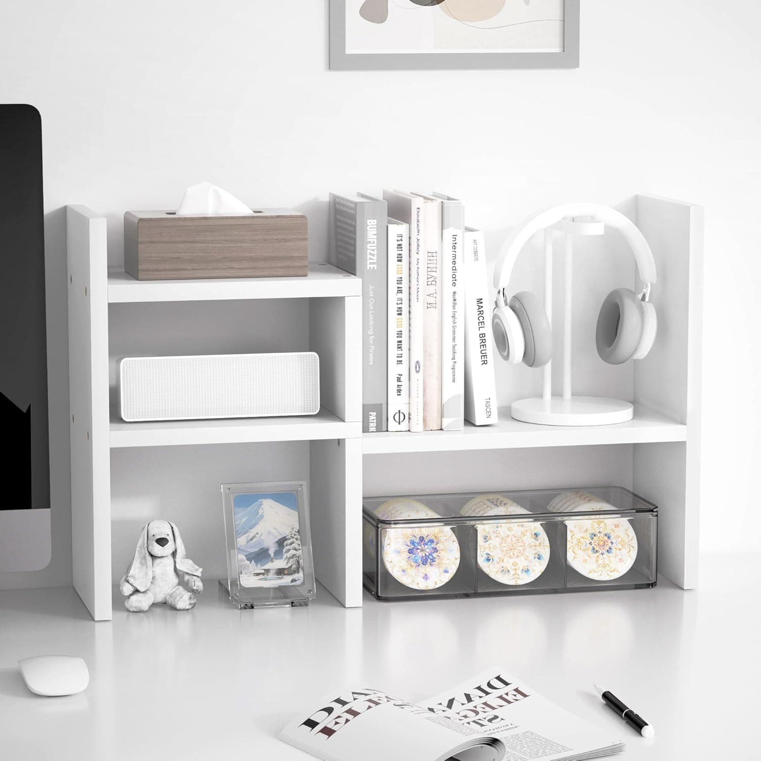 adjustable desk shelf organizer — photo 4 of 4