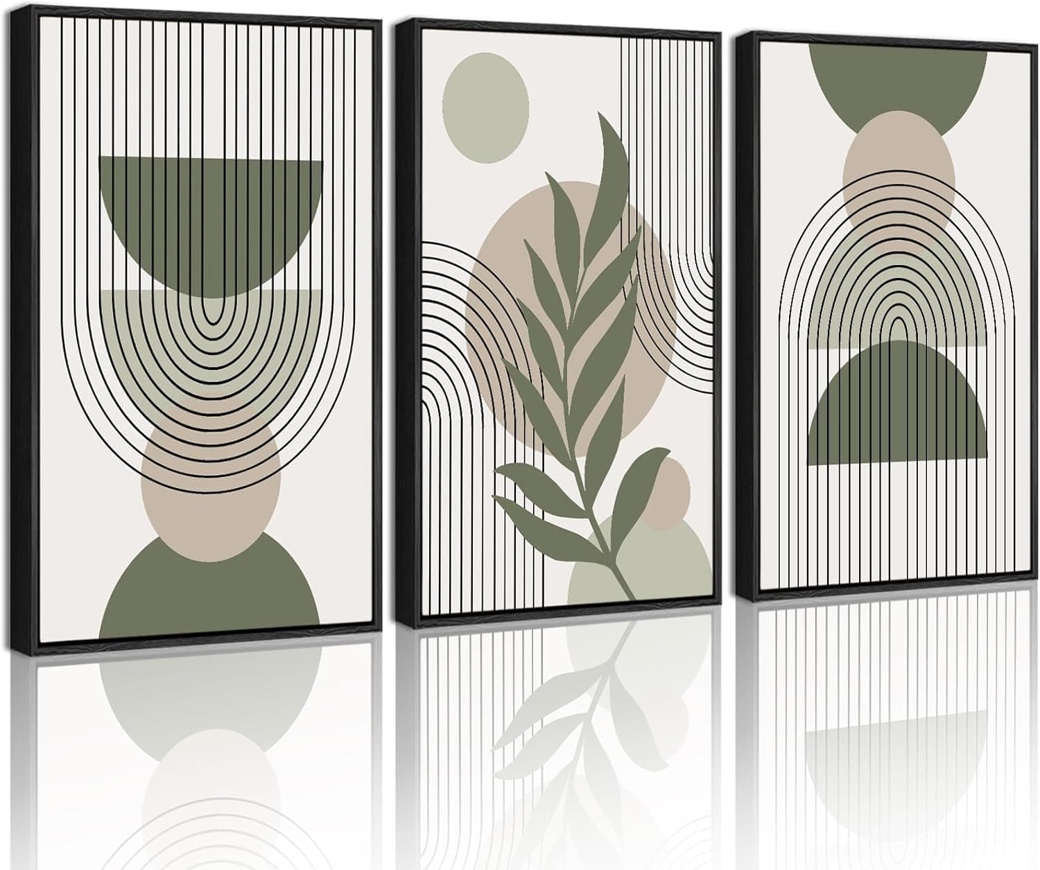 sage boho framed wall art — photo 1 of 4