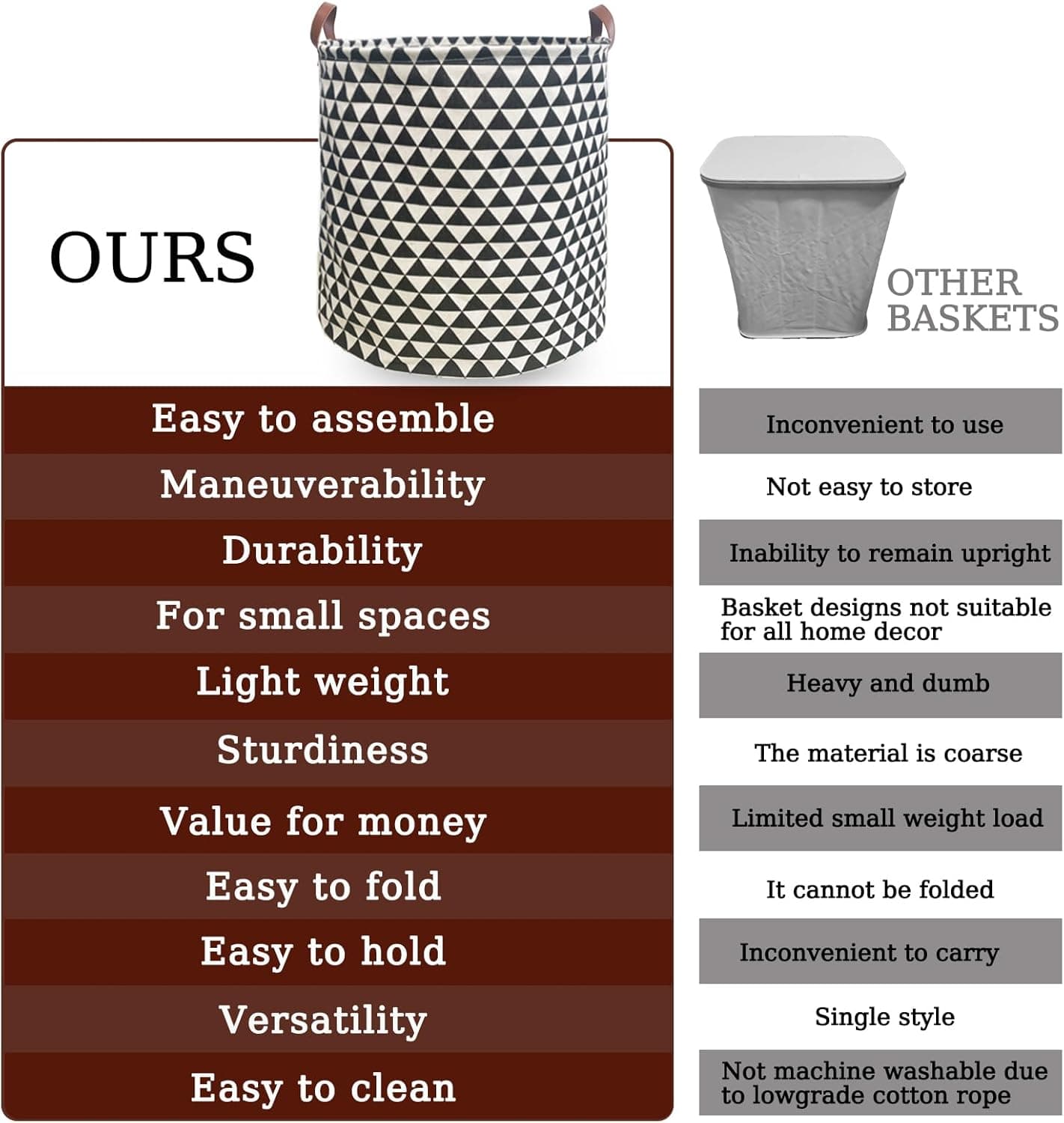 collapsible laundry hamper — photo 3 of 4