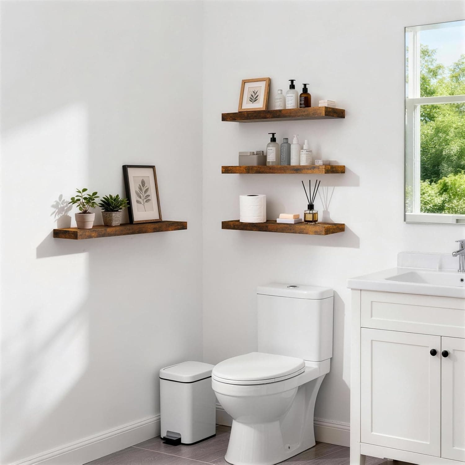 floating wall shelves — photo 2 of 4