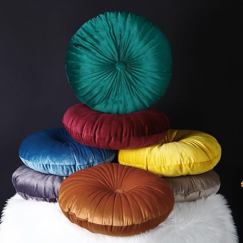 velvet round throw pillow — photo 3 of 3