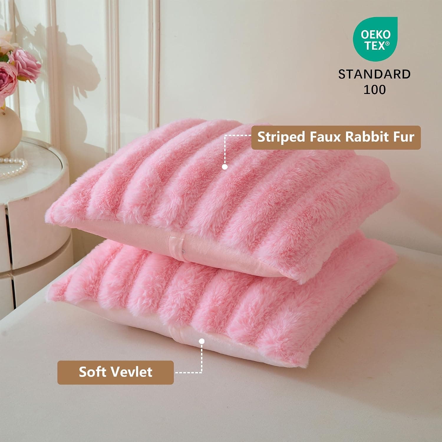 faux fur pillow covers — photo 3 of 4