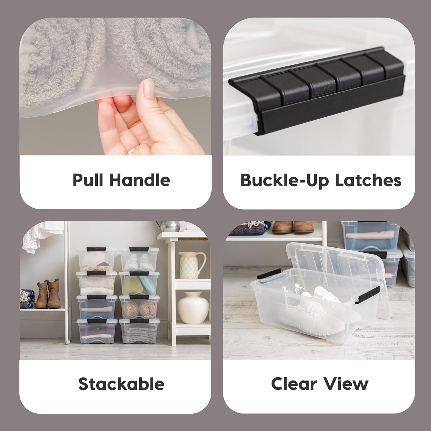 4-pack storage bins — photo 4 of 4