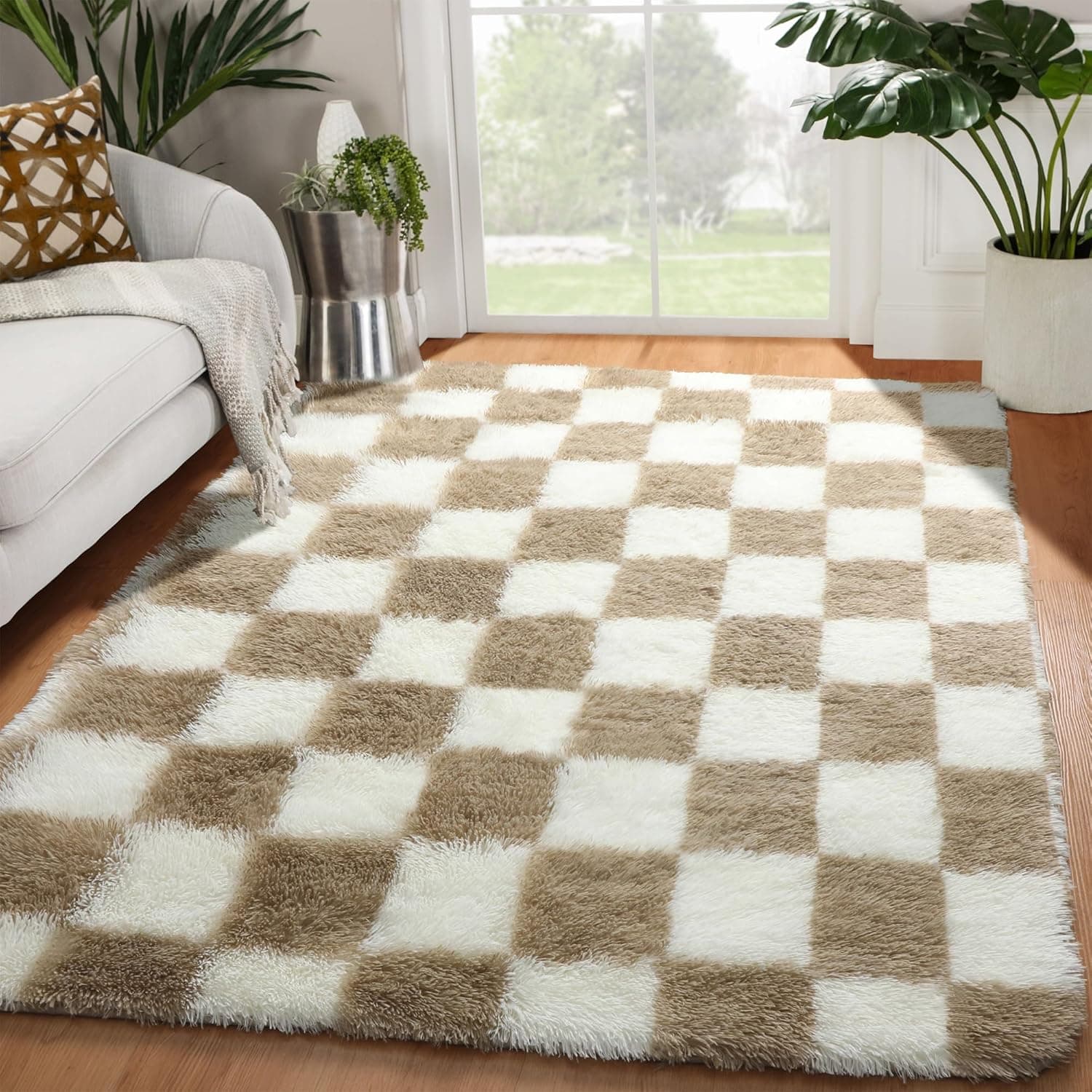 4x6 checkered area rug — photo 1 of 4
