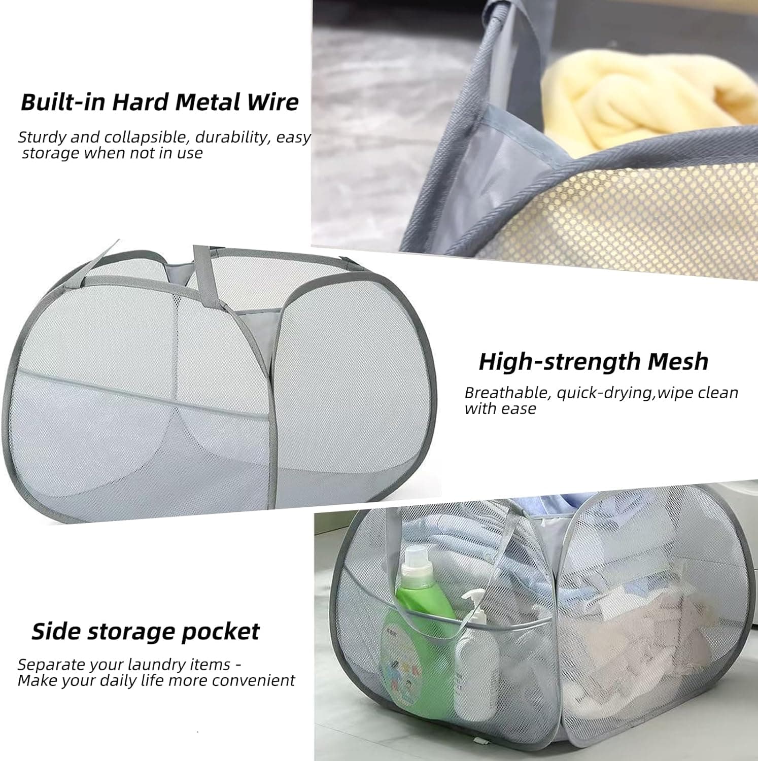 collapsible laundry hamper — photo 3 of 3