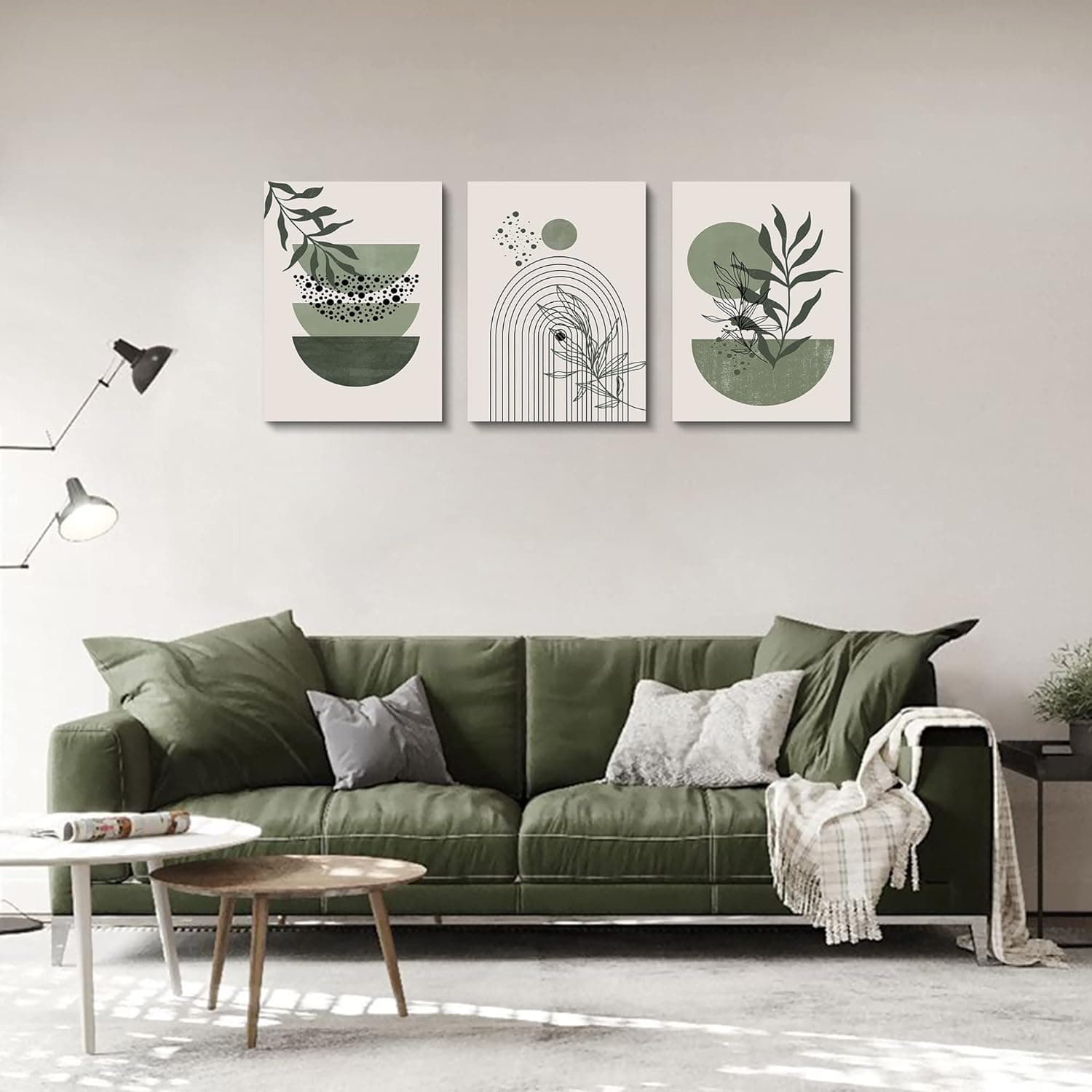 sage boho wall art — photo 2 of 3