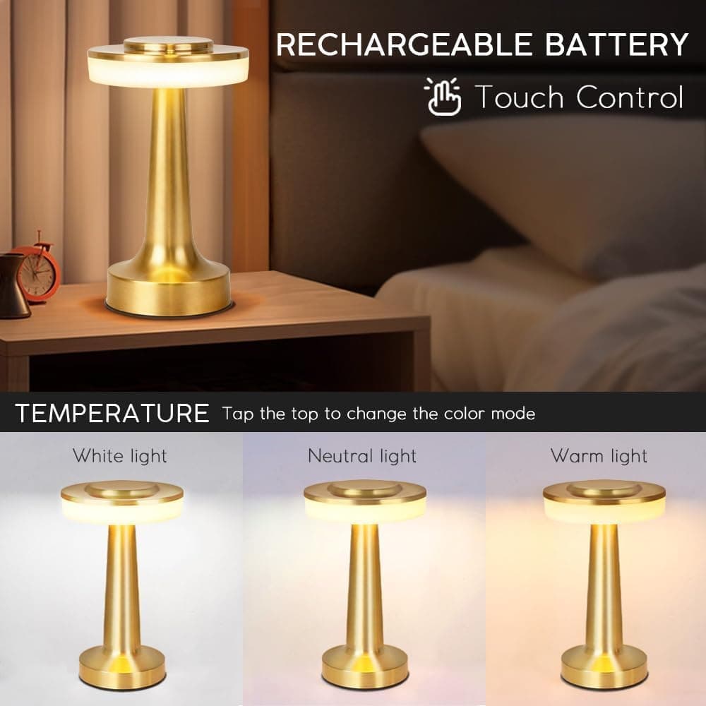 cordless touch desk lamp — photo 3 of 3