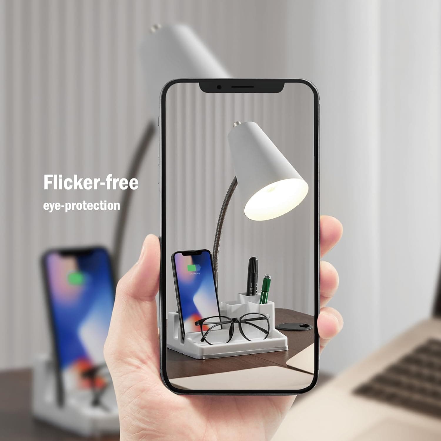 E26 desk lamp with USB port — photo 5 of 5
