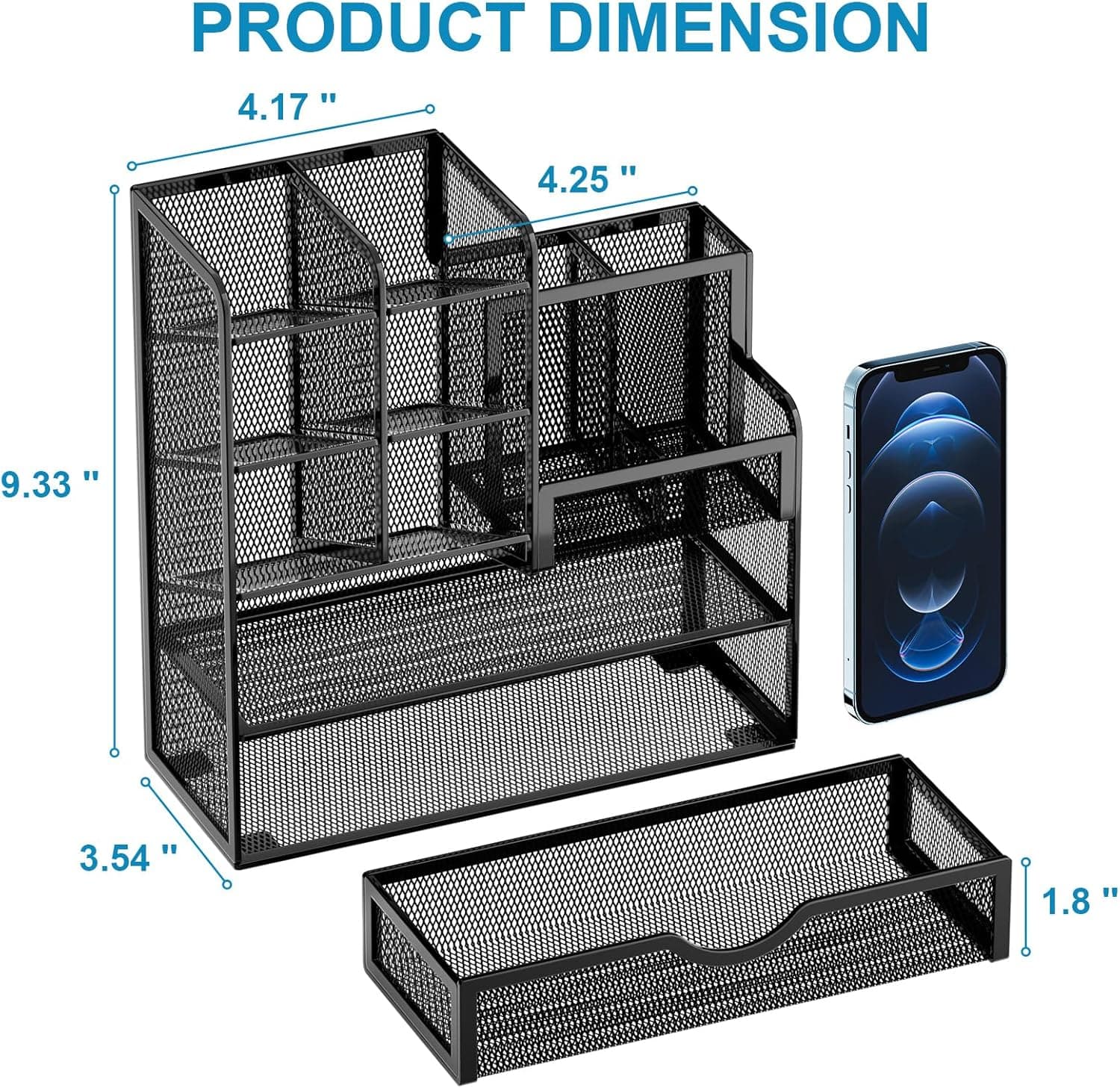 mesh desk organizer — photo 3 of 4