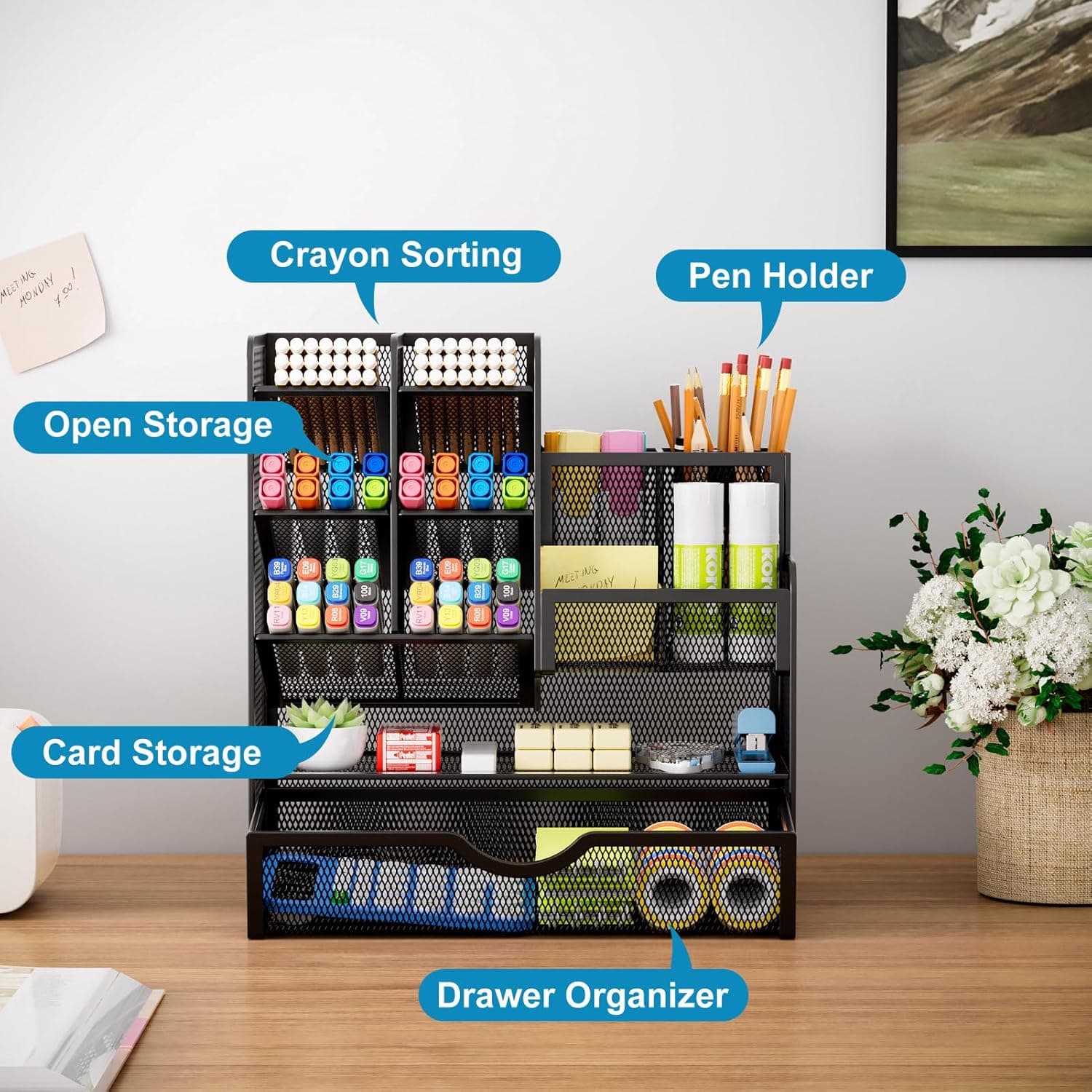 mesh desk organizer — photo 4 of 4