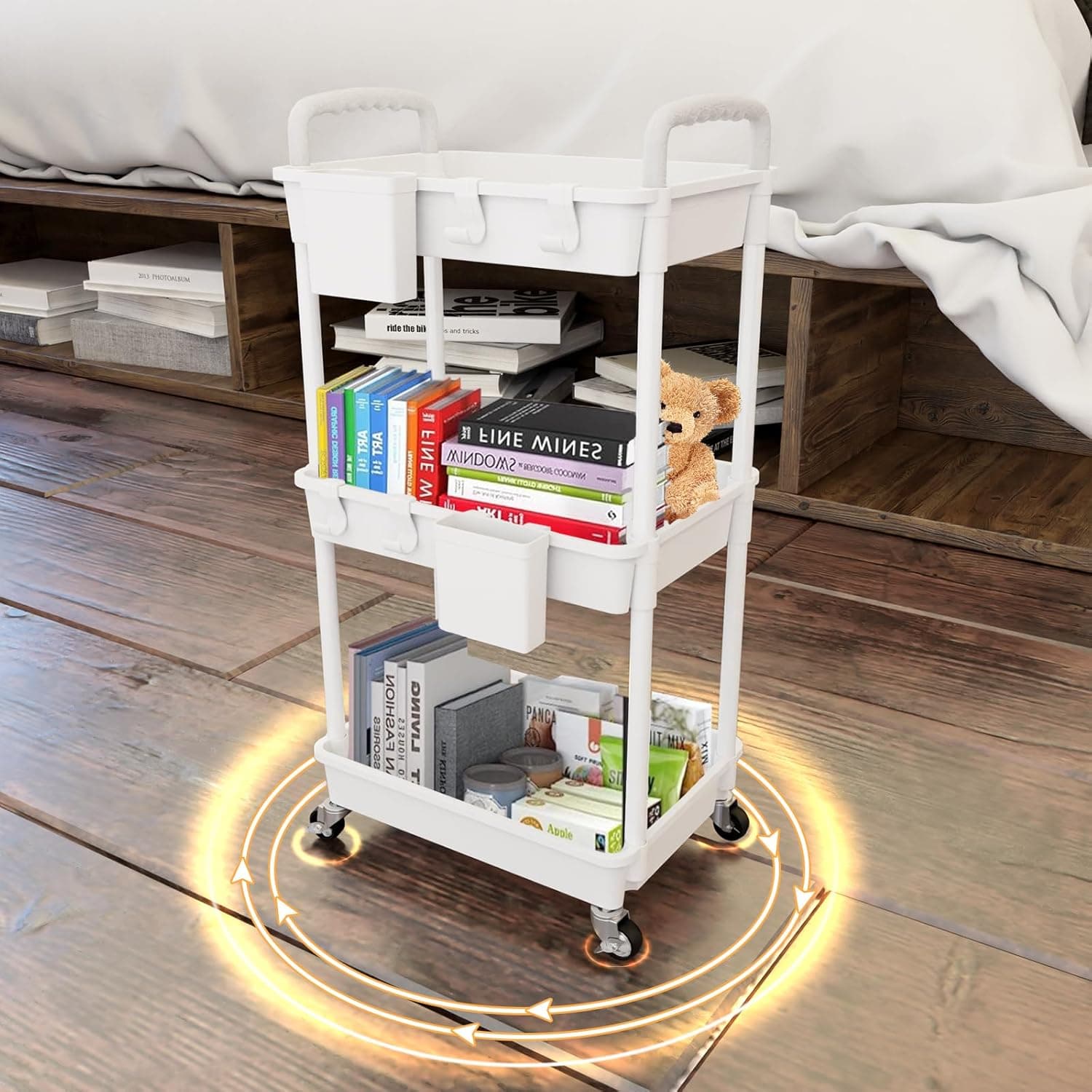 3-tier rolling utility cart — photo 2 of 5