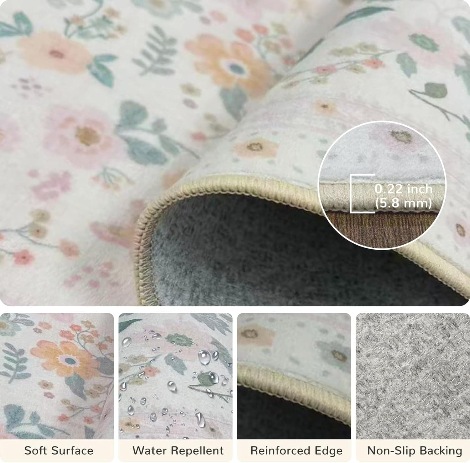 4x6 washable area rug — photo 4 of 5