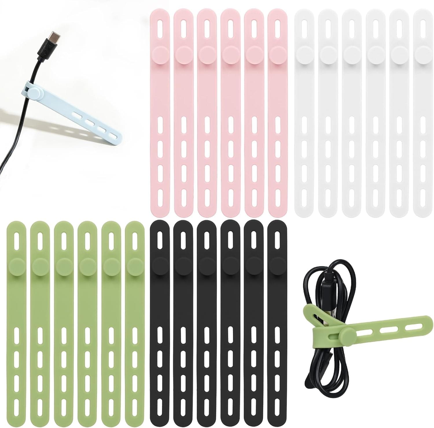 silicone cable ties — photo 1 of 4