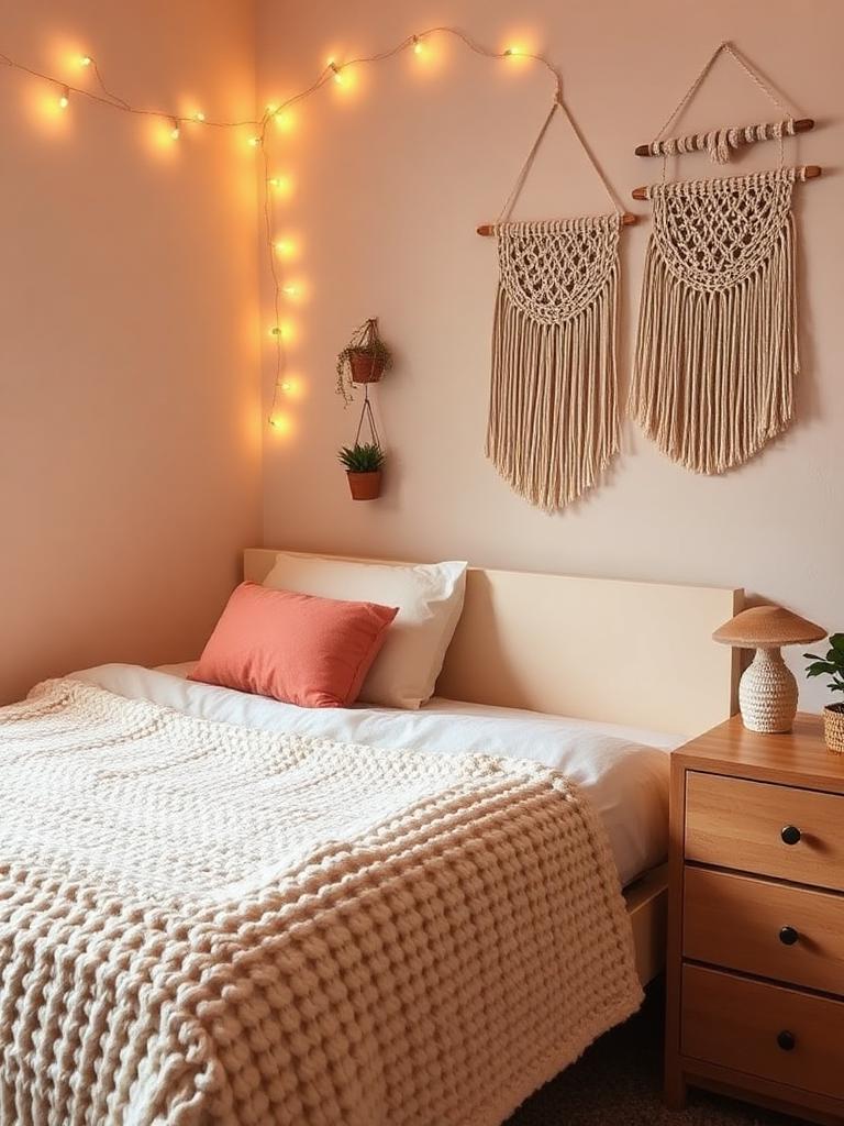 Styled dorm room after dormie